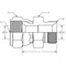 World Wide Fittings Female JIC Swivel to Male British Standard Pipe Parallel Straight Adapter 7022X06X04 - alternate 2